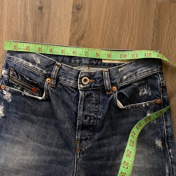 DIESEL Sz / W23 L32 Angel Distressed Regular Straight Jeans - Picture 10 of 12